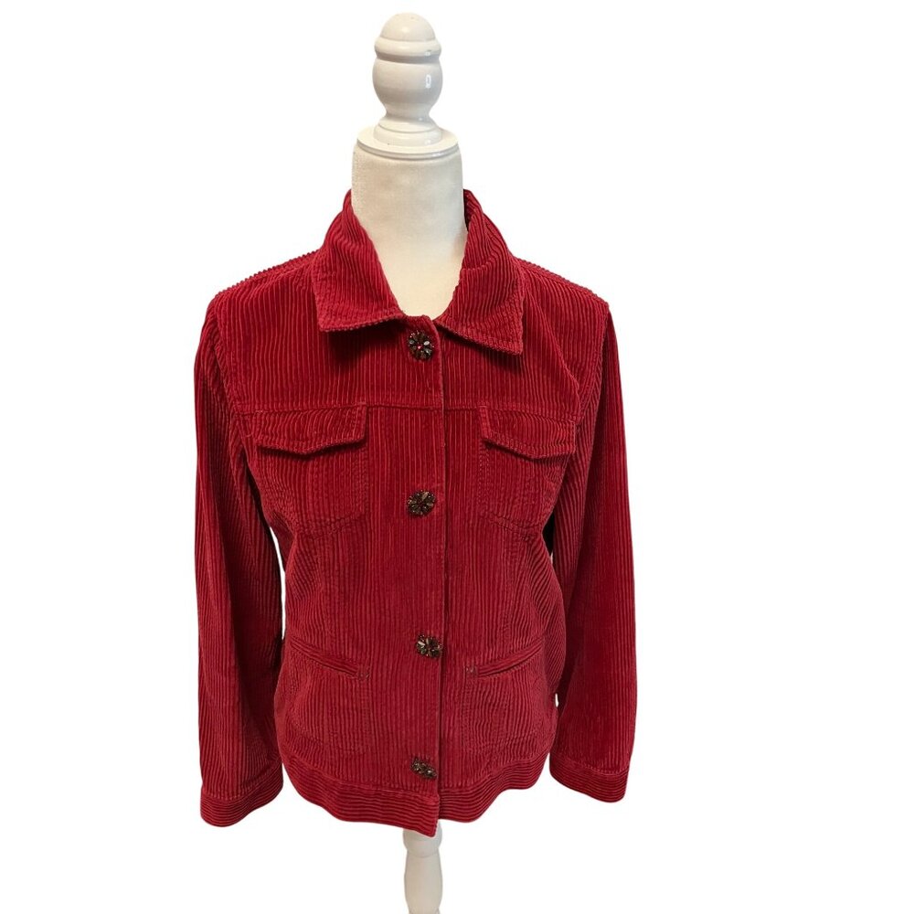 J.Jill Woman’s Small Red Button Up Jacket